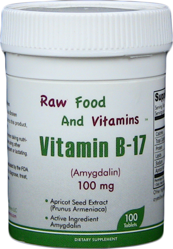 100mg vitamin B17 tablets
